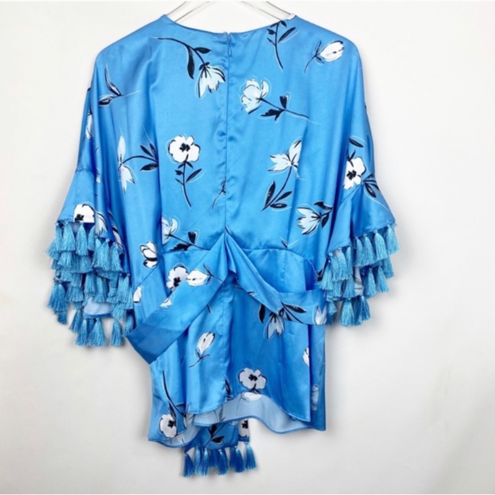 Sachin & Babi Kimono Top Little Boy Blue Falling Amelia Top Luxe XS - Picture 2 of 11